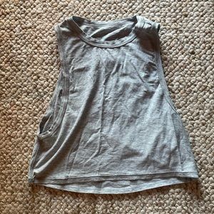 lululemon athletica Heather Gray Muscle Tee